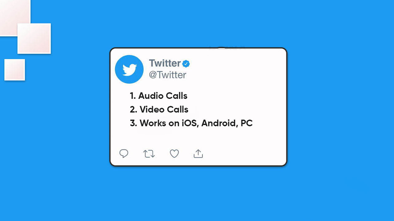 Twitter X audio video calling enable