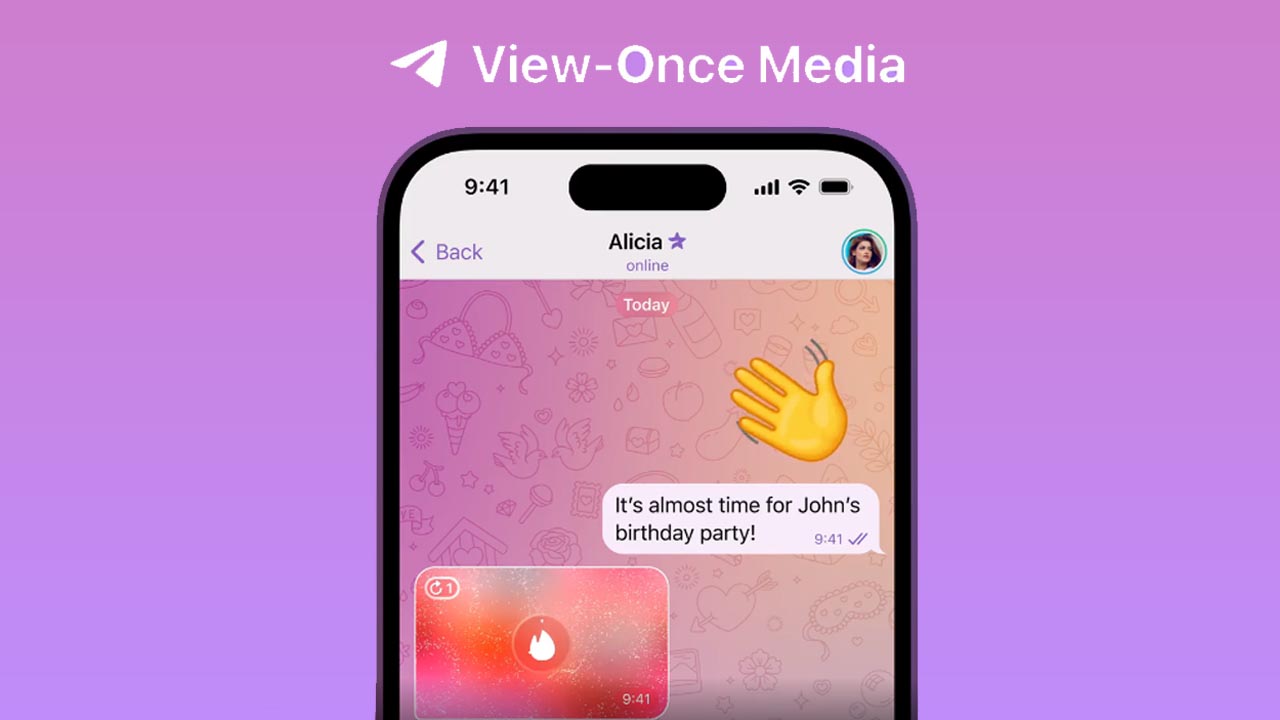 Telegram View Once Media work