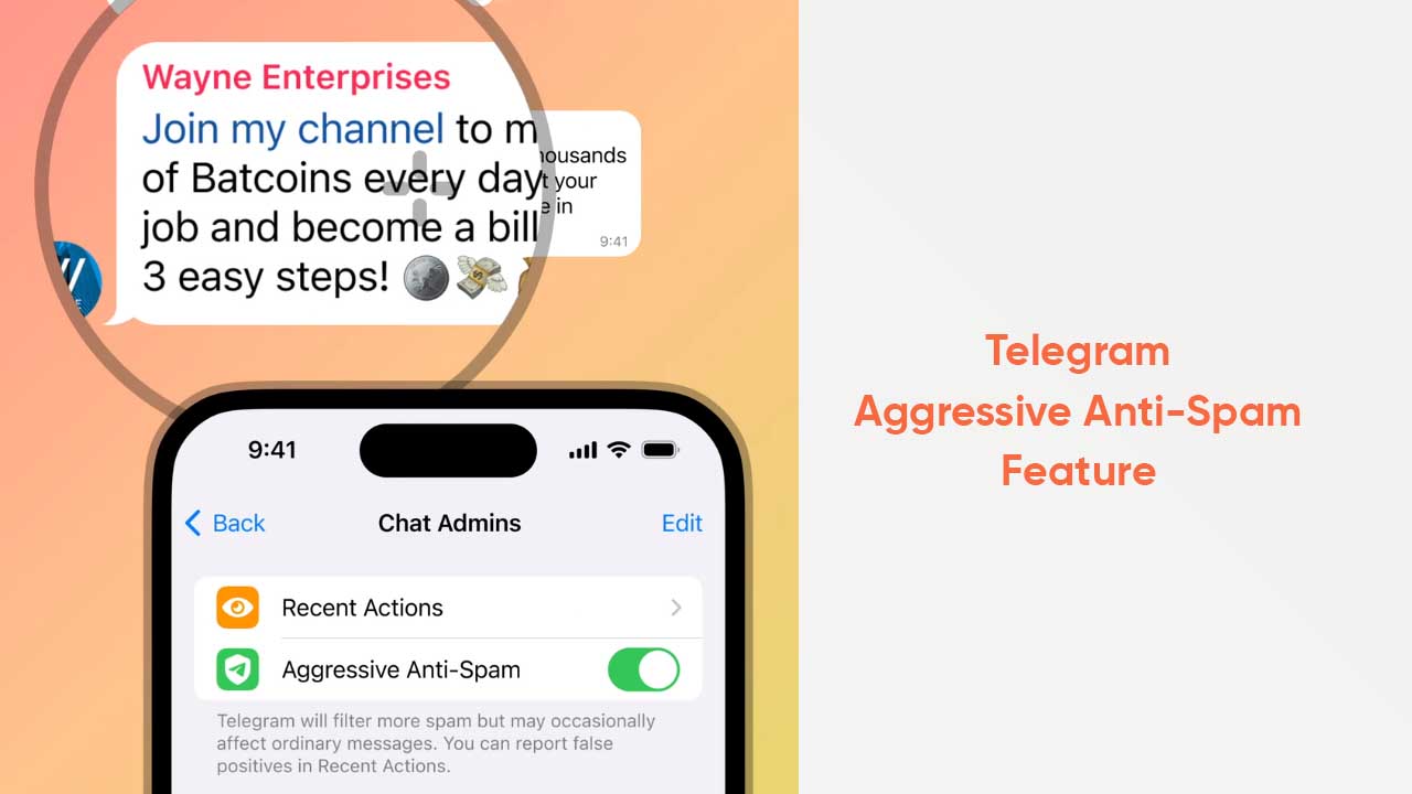 Telegram Aggressive Anti-Spam feature