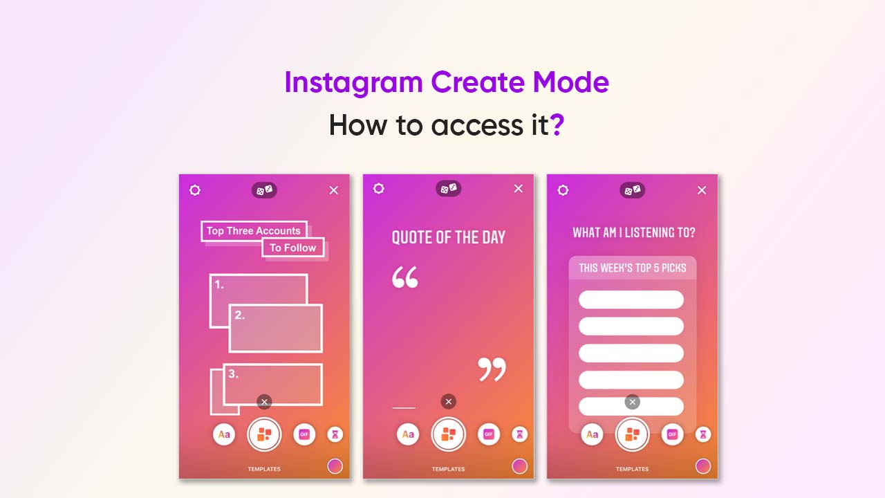 Instagram Create Mode