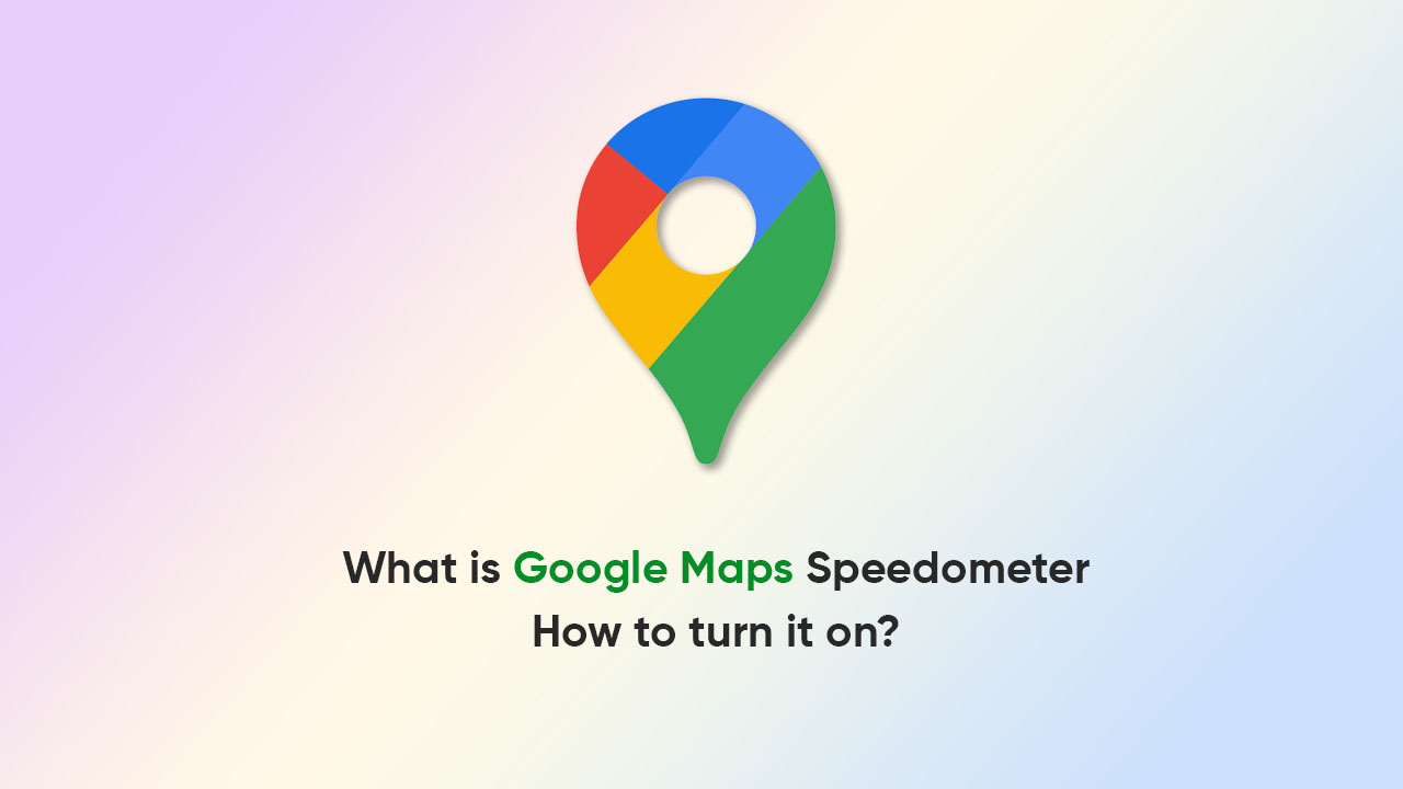 Google Maps Speedometer feature