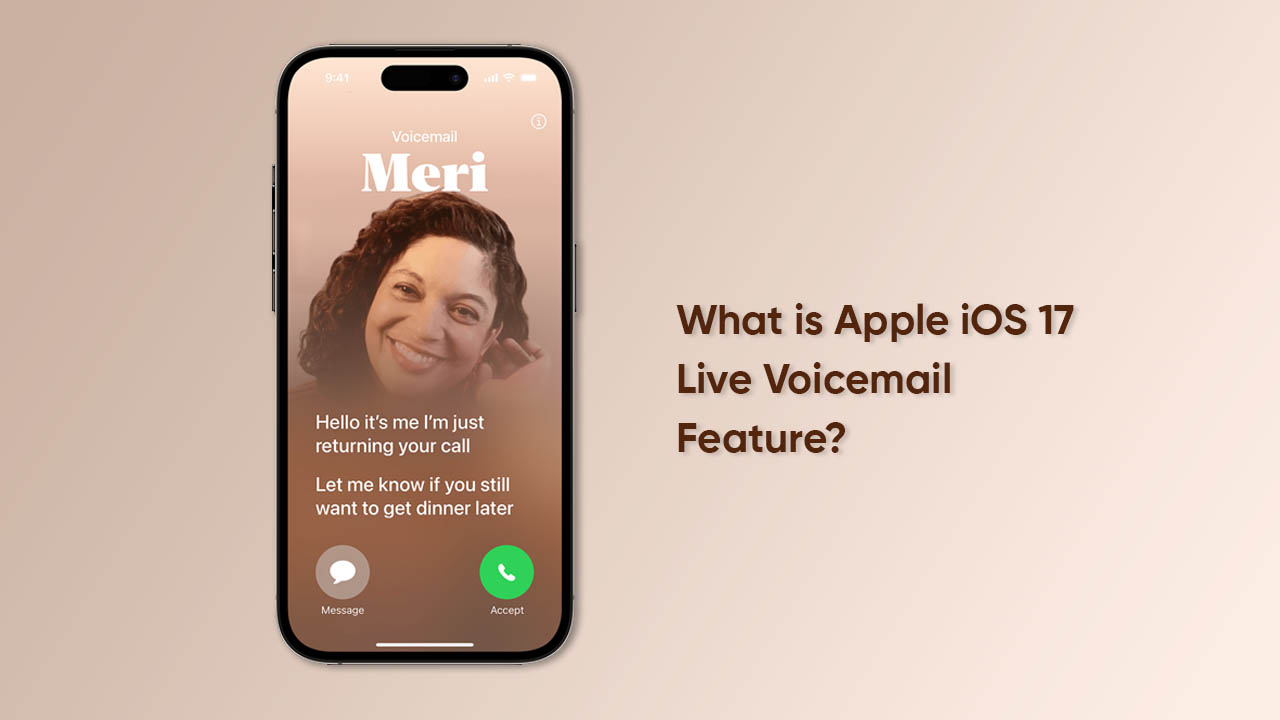 Apple iOS 17 Live Voicemail feature